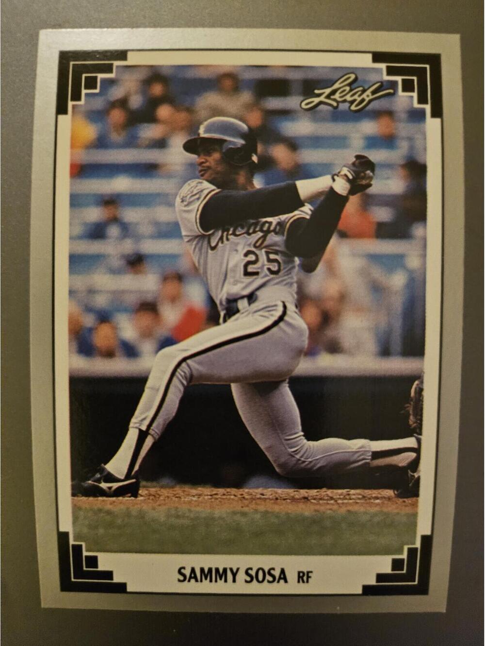 Sammy Sosa Chicago White Sox 1991 Leaf Baseball Card #321